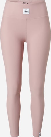 Skinny Pantaloni sport 'Icecold' de la Eivy pe roz: față