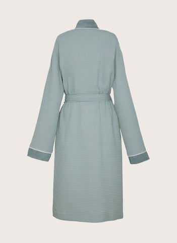 BOSS Long Bathrobe 'THERMS' in Green: front