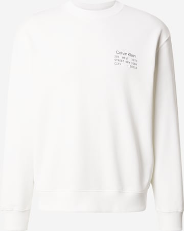 Calvin Klein Jeans - Sweatshirt em branco: frente