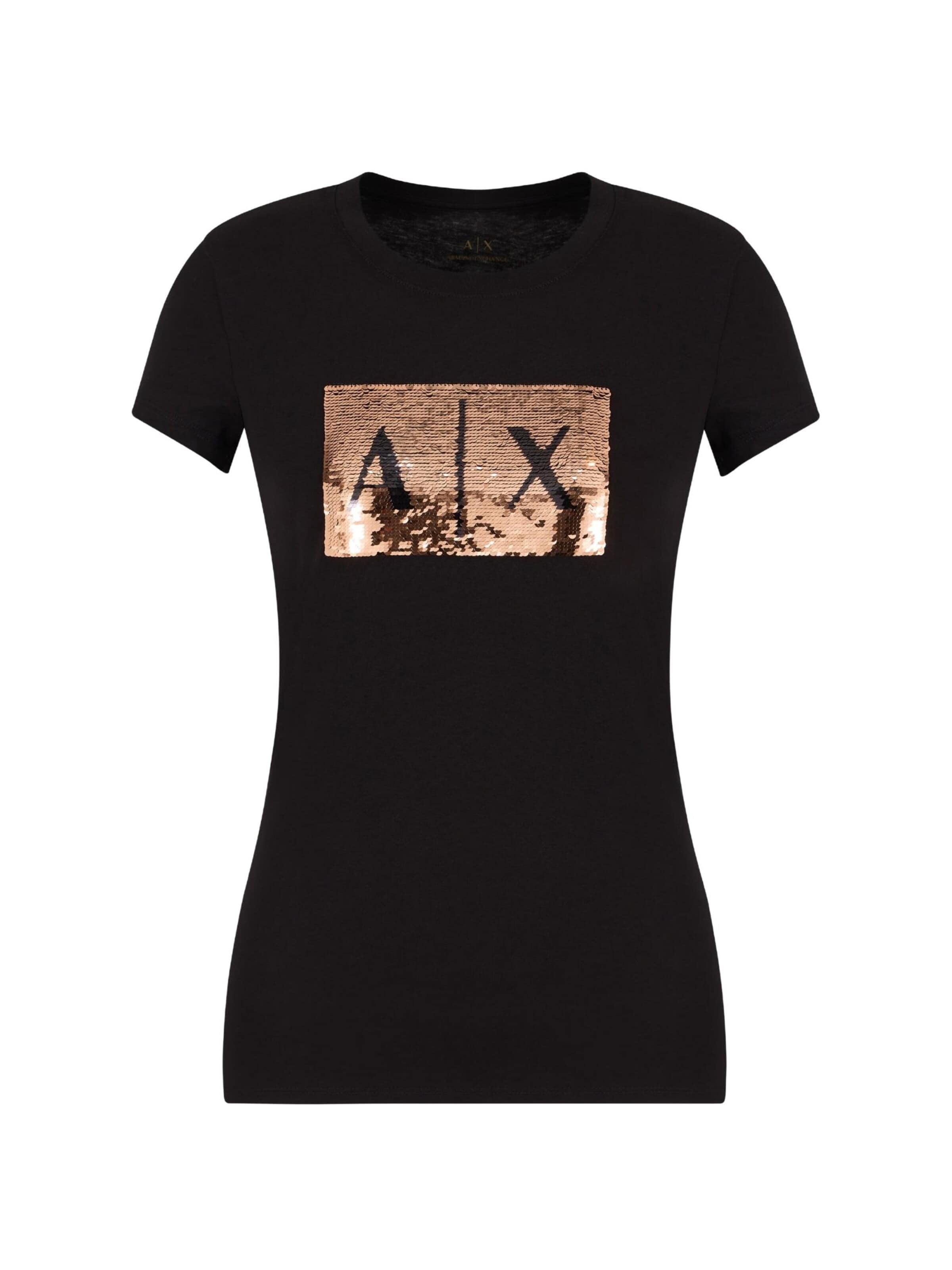 Maglietta di ARMANI EXCHANGE in nero: frontale