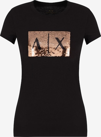 Maglietta di ARMANI EXCHANGE in nero: frontale