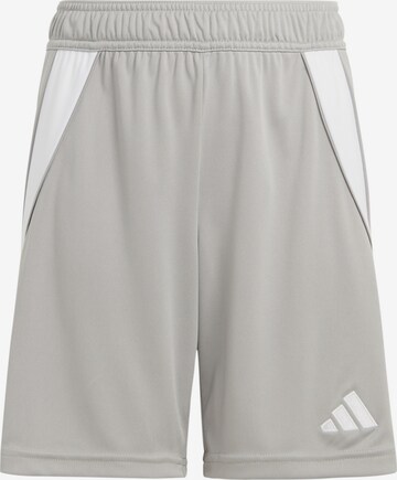 ADIDAS PERFORMANCE Workout Pants in Grey: front