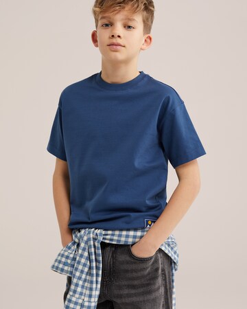 WE Fashion Tričko – modrá: přední strana