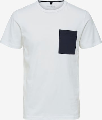 SELECTED HOMME T-Shirt 'Zane' in Weiß: predná strana