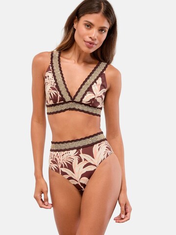 Lipsy Bikini nadrágok - barna: elől