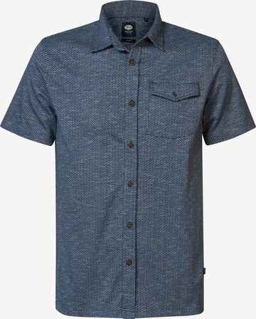 Petrol Industries Regular fit Button Up Shirt in Blue: front