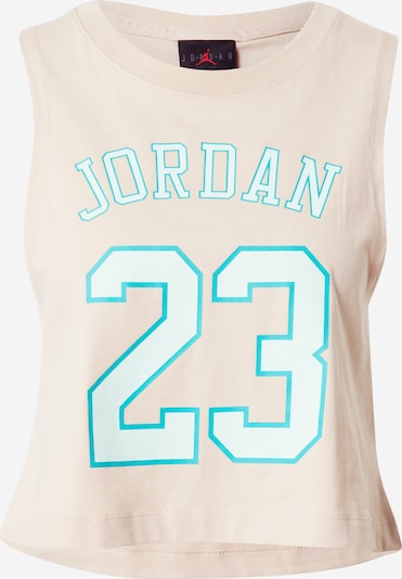 Jordan Top 'HERITAGE' in de kleur Beige / Aqua / Wit, Productweergave