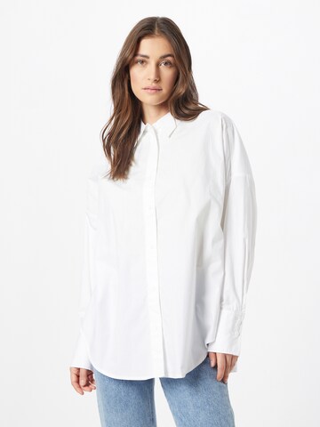 UNITED COLORS OF BENETTON Blouse in Wit: voorkant