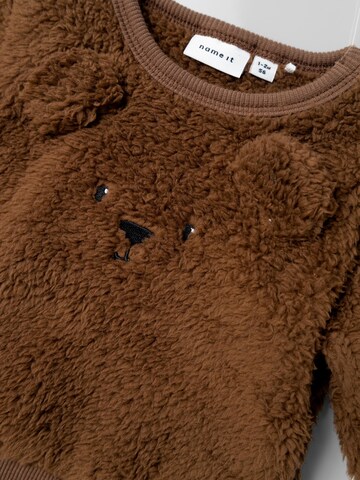 NAME IT Sweatshirt 'SINAI' in Bruin