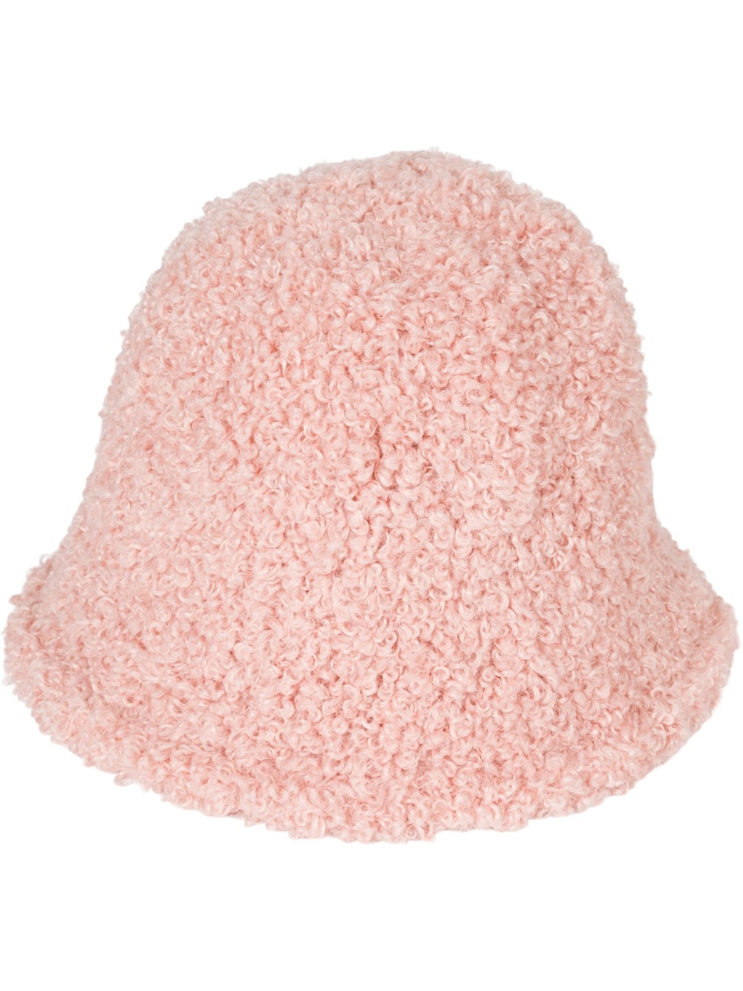 styleBREAKER Hat 'Teddyfell Fischerhut' in Pink