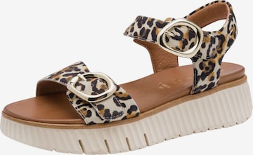 Sandales Tamaris en beige : devant