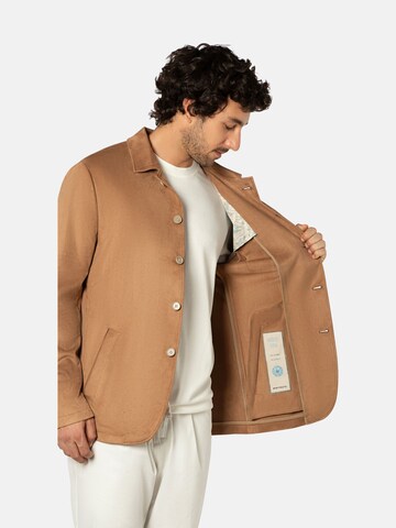 Coupe regular Veste de costume 'LORETTO J' BENVENUTO en marron