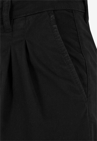 Urban Classics Wide leg Pleat-front trousers in Black