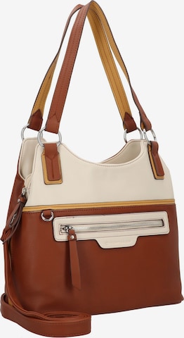 TOM TAILOR Schultertasche 'Jule' in Braun