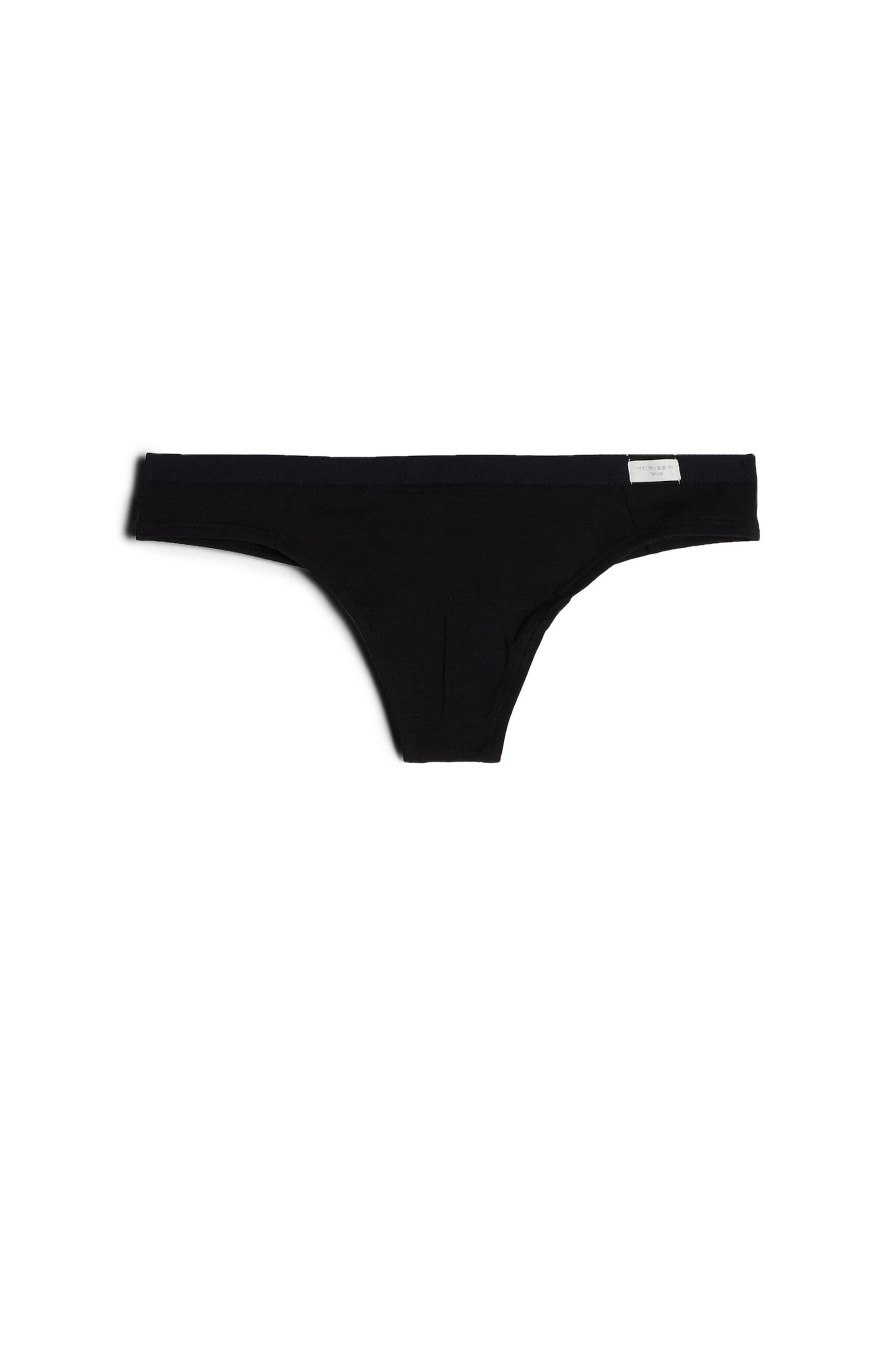 INTIMISSIMI Slip in Schwarz: Vorderseite