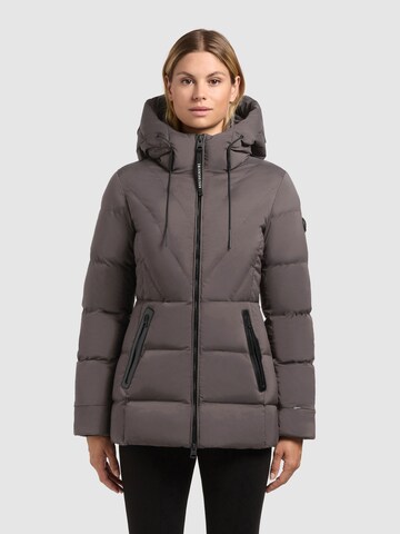 Veste d’hiver 'Rabb' khujo en gris : devant