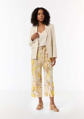 Regular Pantalon COMMA en jaune