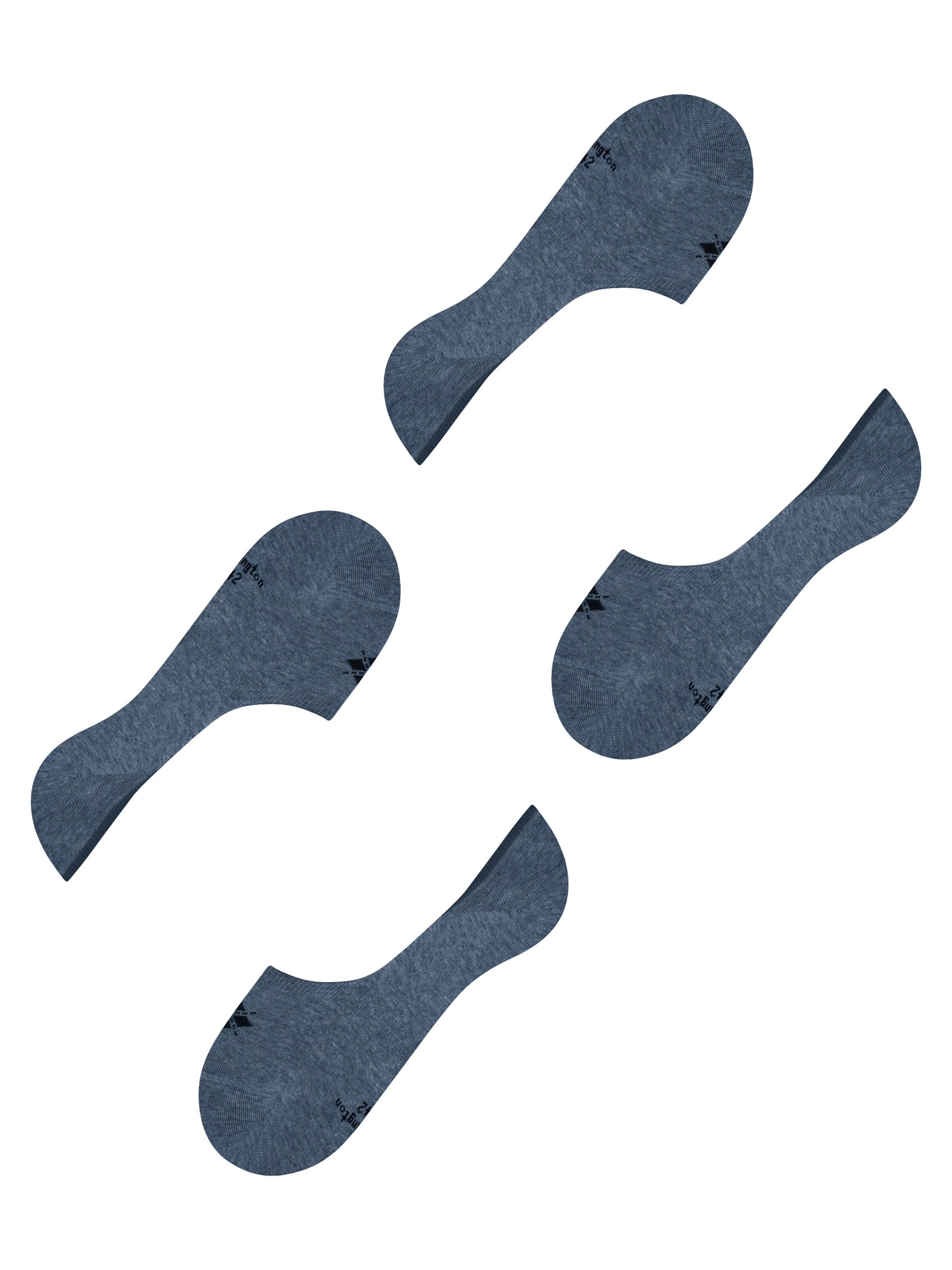 BURLINGTON Ankle Socks 'Everyday 2-Pack' in Blue