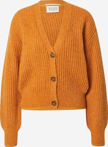 SCOTCH & SODA Knit Cardigan in Orange: front