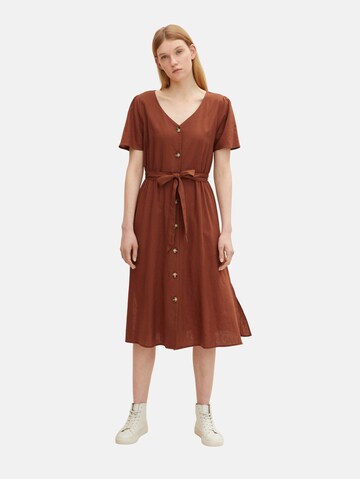 TOM TAILOR DENIM Dress in Brown: front