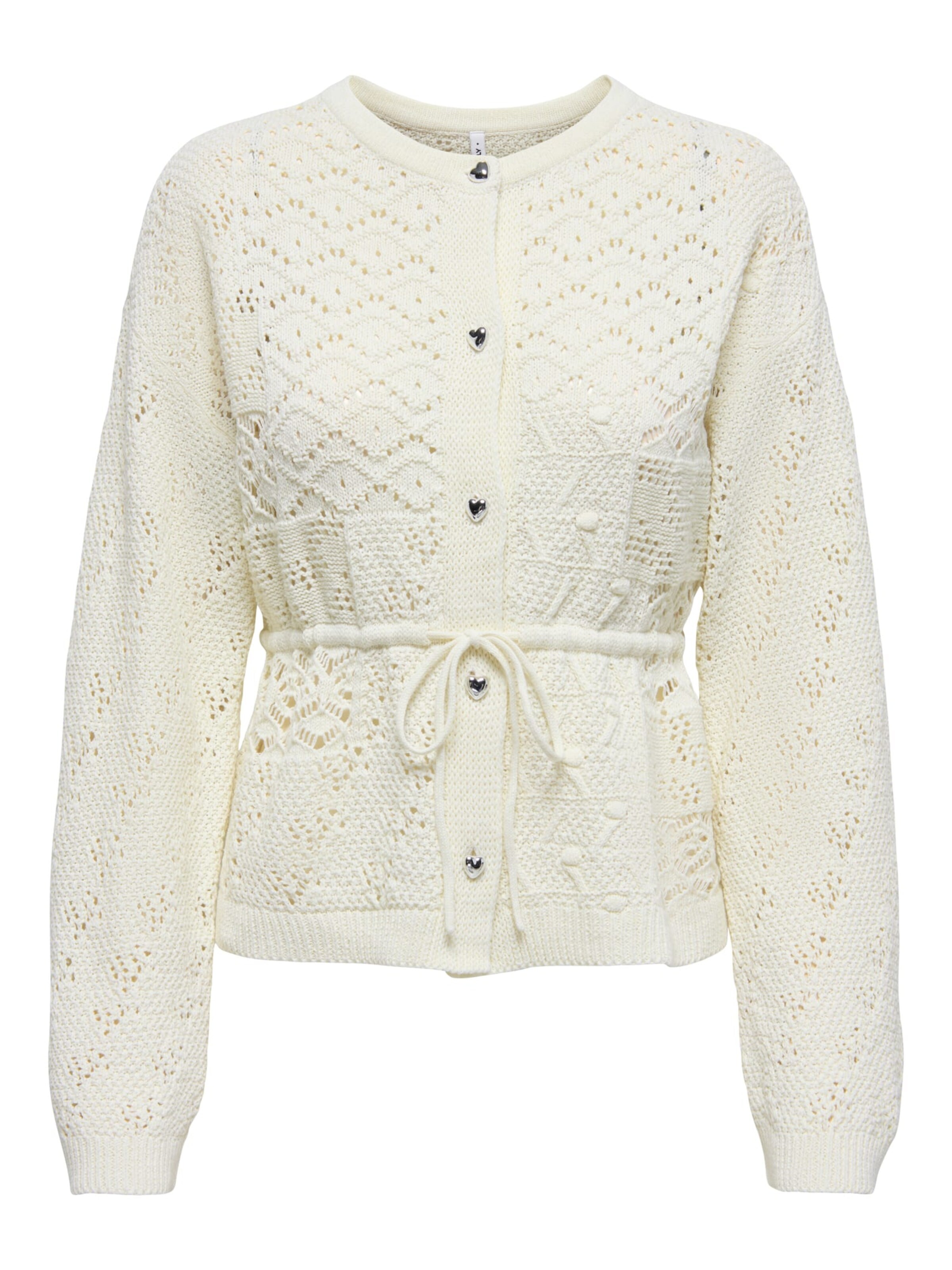 ONLY Knit cardigan 'Elke' in White: front