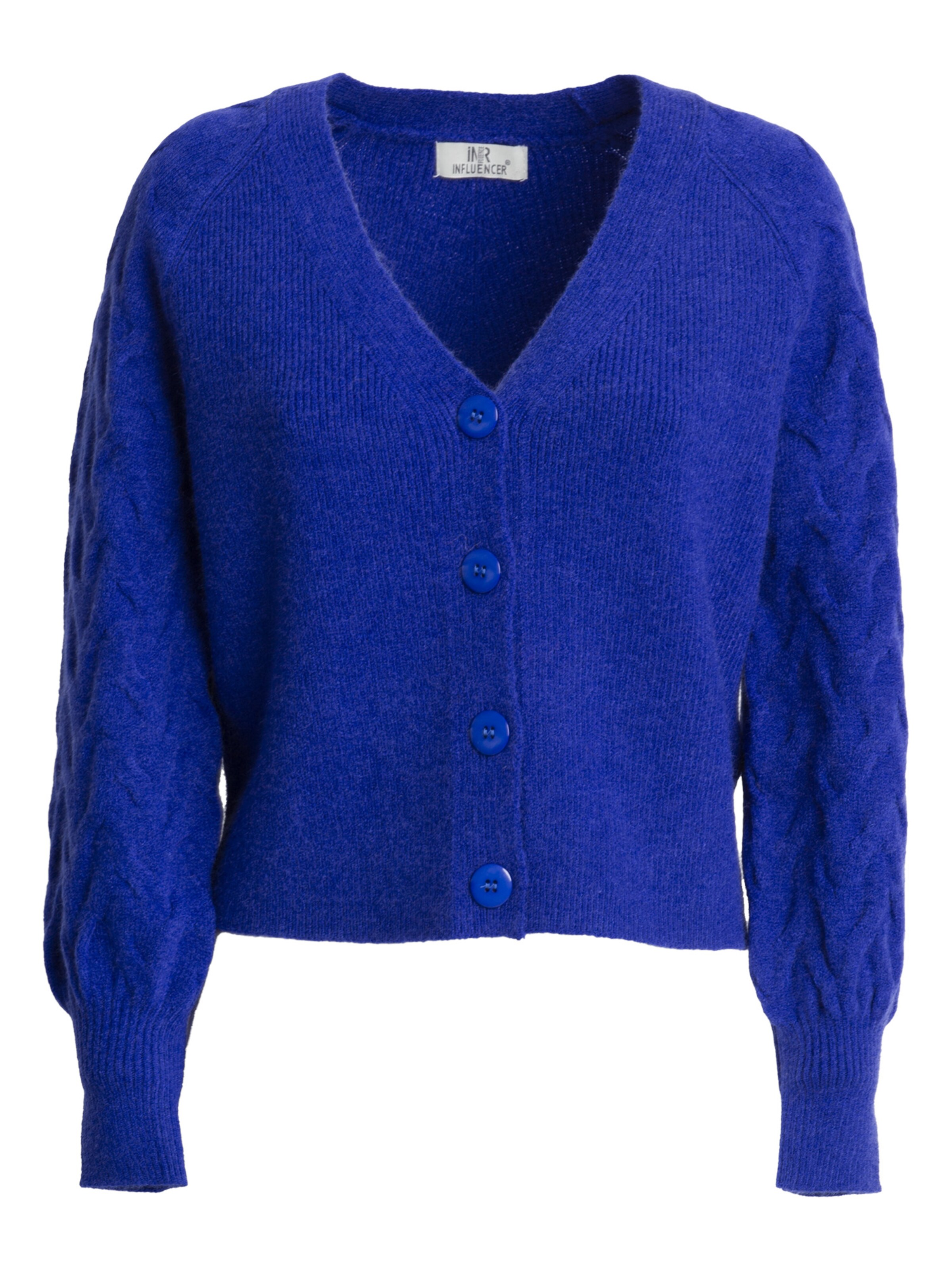 Influencer Knit cardigan in Blue: front