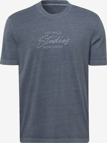 Reebok Sport T-Shirt 'Les Mills®' in Blau: predná strana