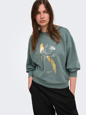 Sweat-shirt 'ONLBrooky' ONLY en vert