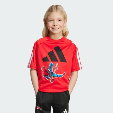 ADIDAS SPORTSWEAR Performance shirt 'Marvel Spider-Man' in Red: front