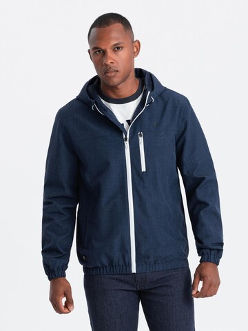 Veste mi-saison 'OM-JANP-0136' Ombre en bleu : devant