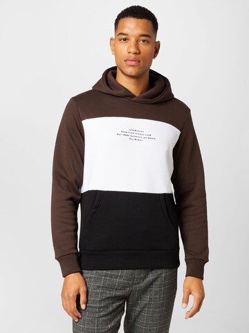 JACK & JONES Sweatshirt 'EVAN' in Braun: predná strana
