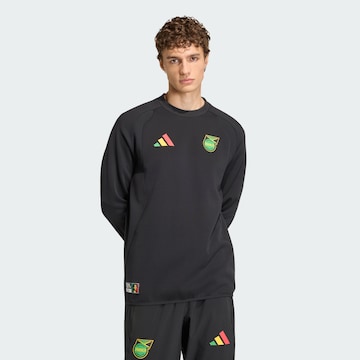 ADIDAS PERFORMANCE - Camiseta deportiva 'Jamaika x Bob Marley Tiro Tech' en negro: frente