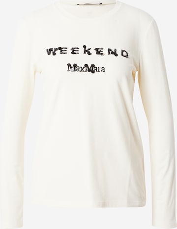 Weekend Max Mara - Camiseta 'SIAMESE' en blanco: frente