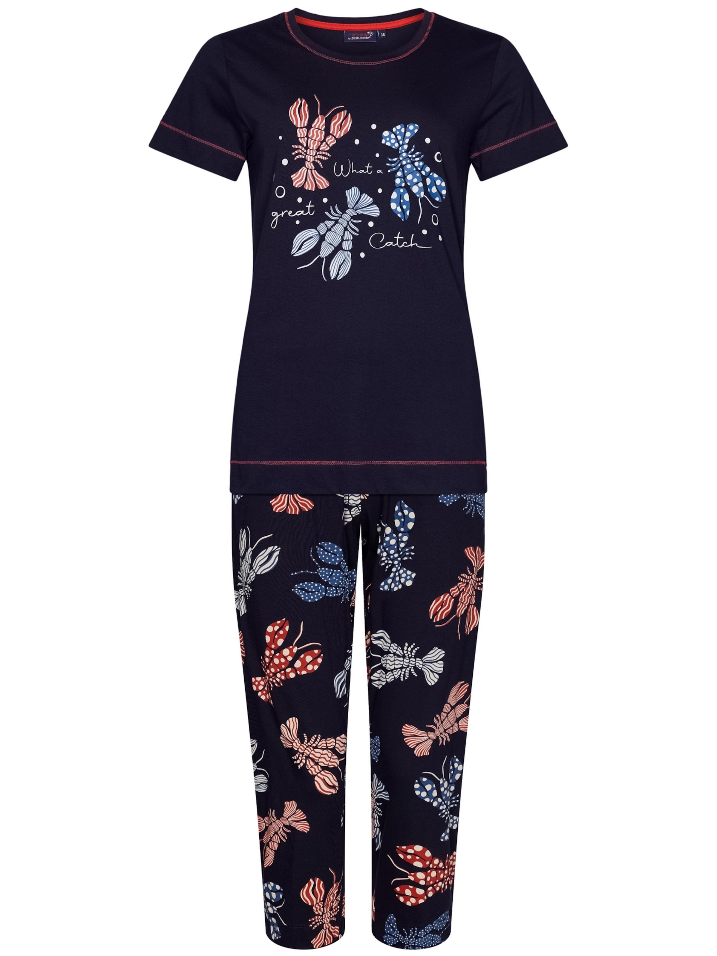 Rebelle Pajama in Blue: front