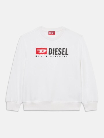 DIESEL Sweatshirt 'SDROPS OVER' in Weiß: Vorderseite