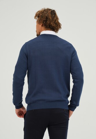 Pull-over Giorgio di Mare en bleu