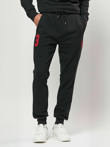 U.S. POLO ASSN. Regular Pants ' UMDion ' in Black: front