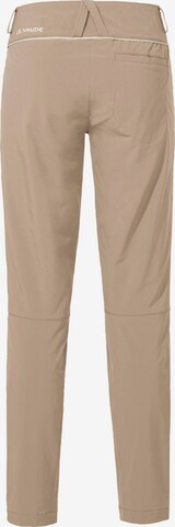 VAUDE Slimfit Outdoorhose 'Skomer II' in Beige