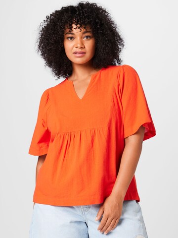 Vero Moda Curve Bluse 'GIANA' in Orange: predná strana