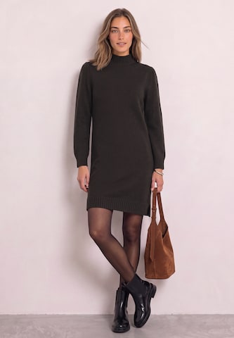 STREET ONE Knit dress in Brown: front