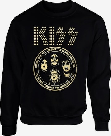 Sweat-shirt 'Kiss - Band Sweatshirt' Kiss en noir : devant