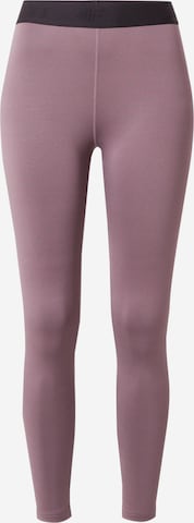 4F Skinny Workout Pants in Purple: front