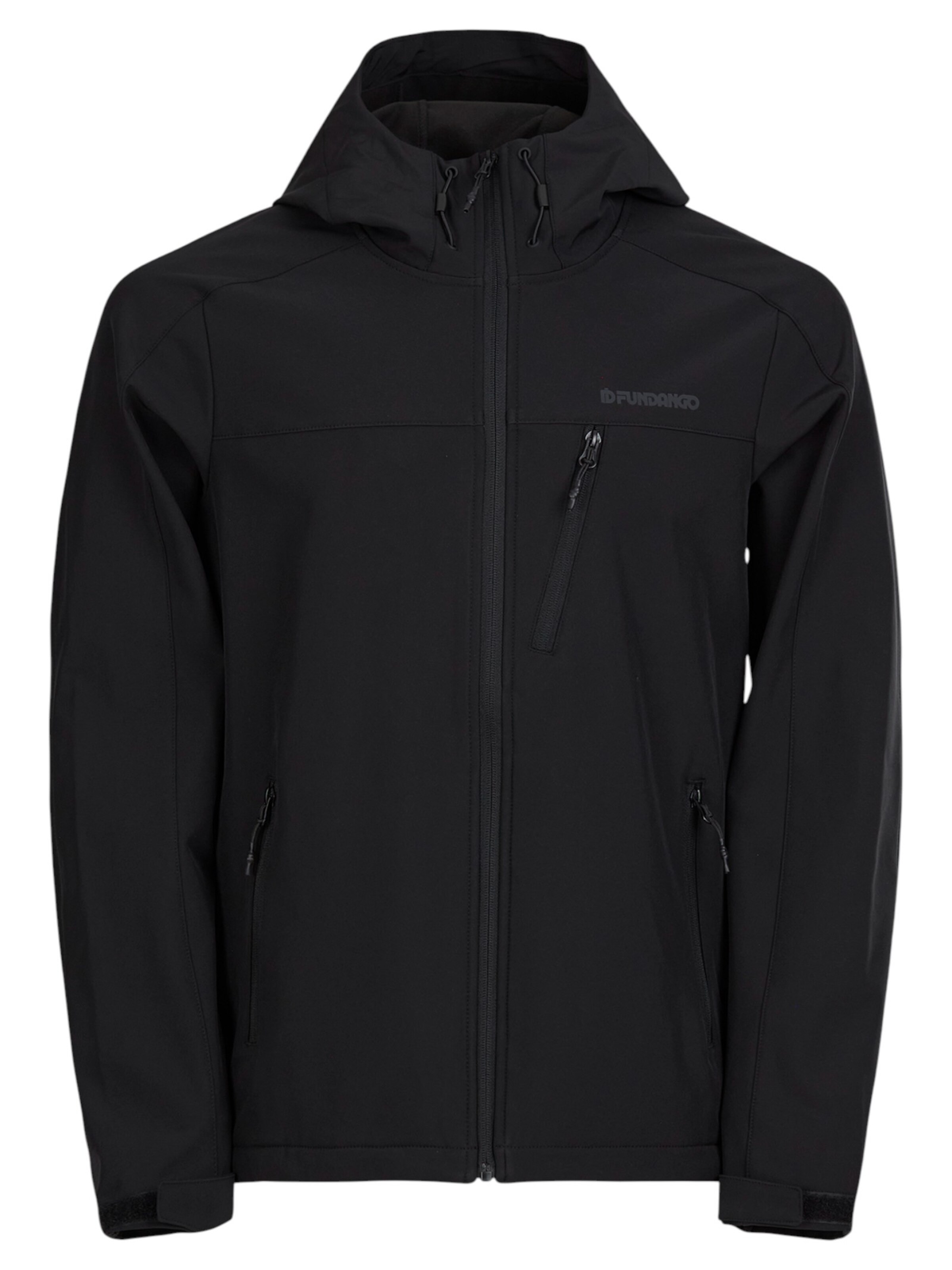 Fundango Funktionsjakke 'Fairbanks' i sort: forside