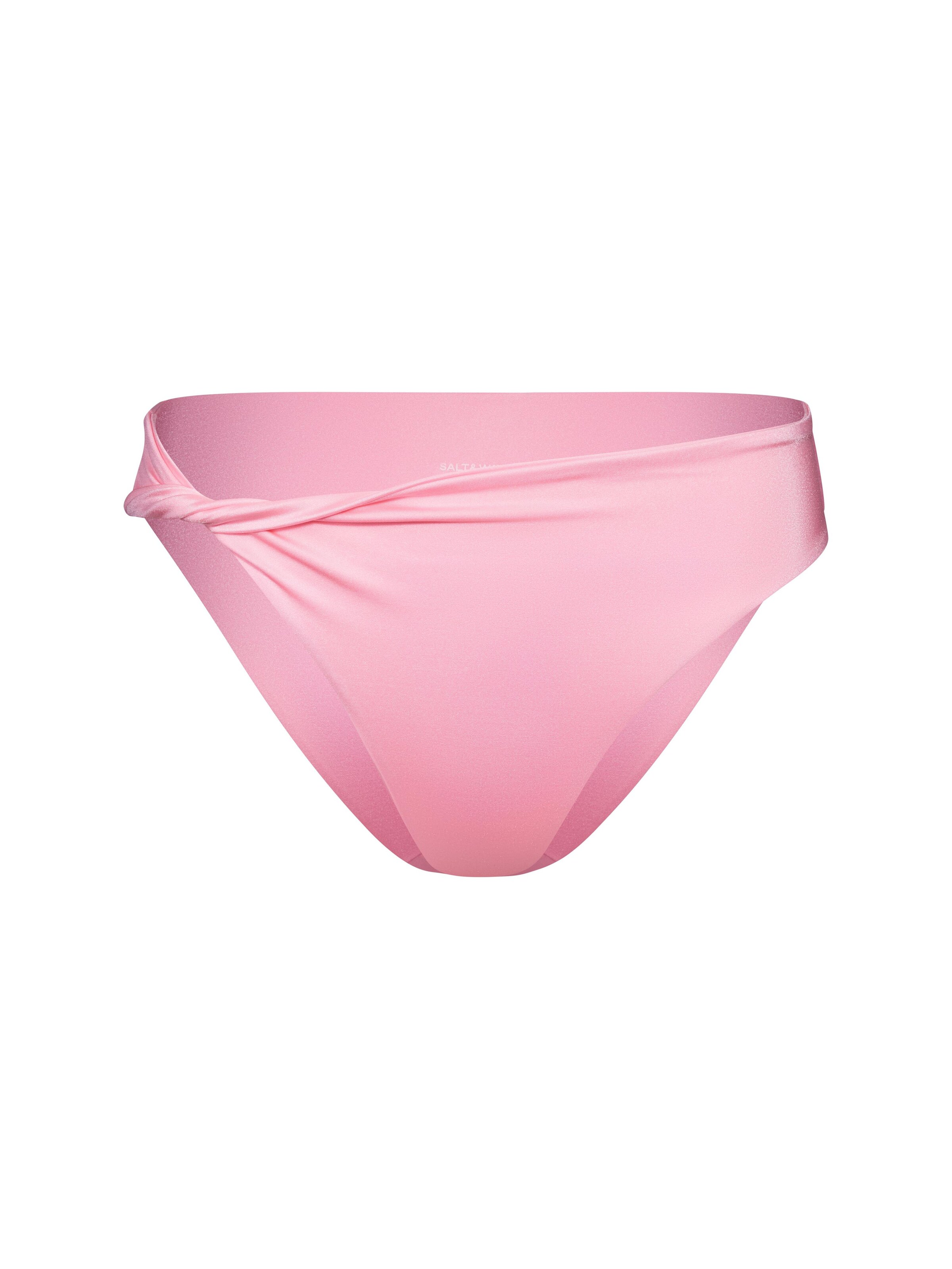 rozā SALT&WAVE Bikini apakšdaļa 'Twist Bottoms': no priekšpuses