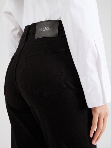 HUGO Slimfit Jeansy 'Gitria' w kolorze czarny