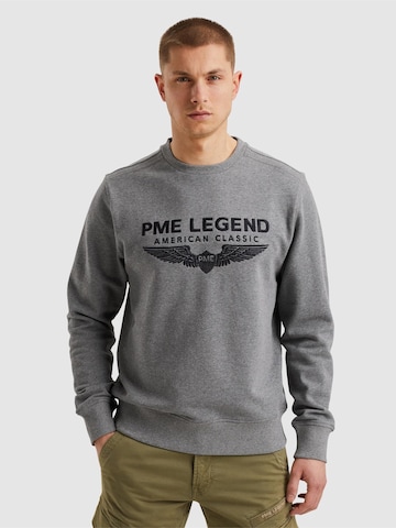 PME Legend Sweatshirt 'Sweatshirt with logo' i grå: framsida