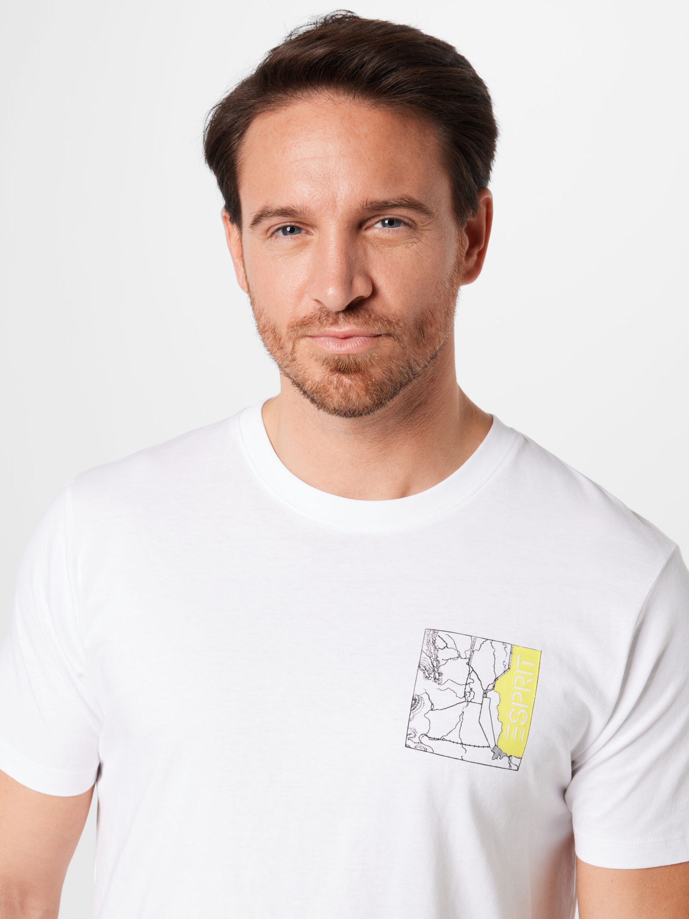 Männer Shirts ESPRIT T-Shirt in Weiß - FY74774