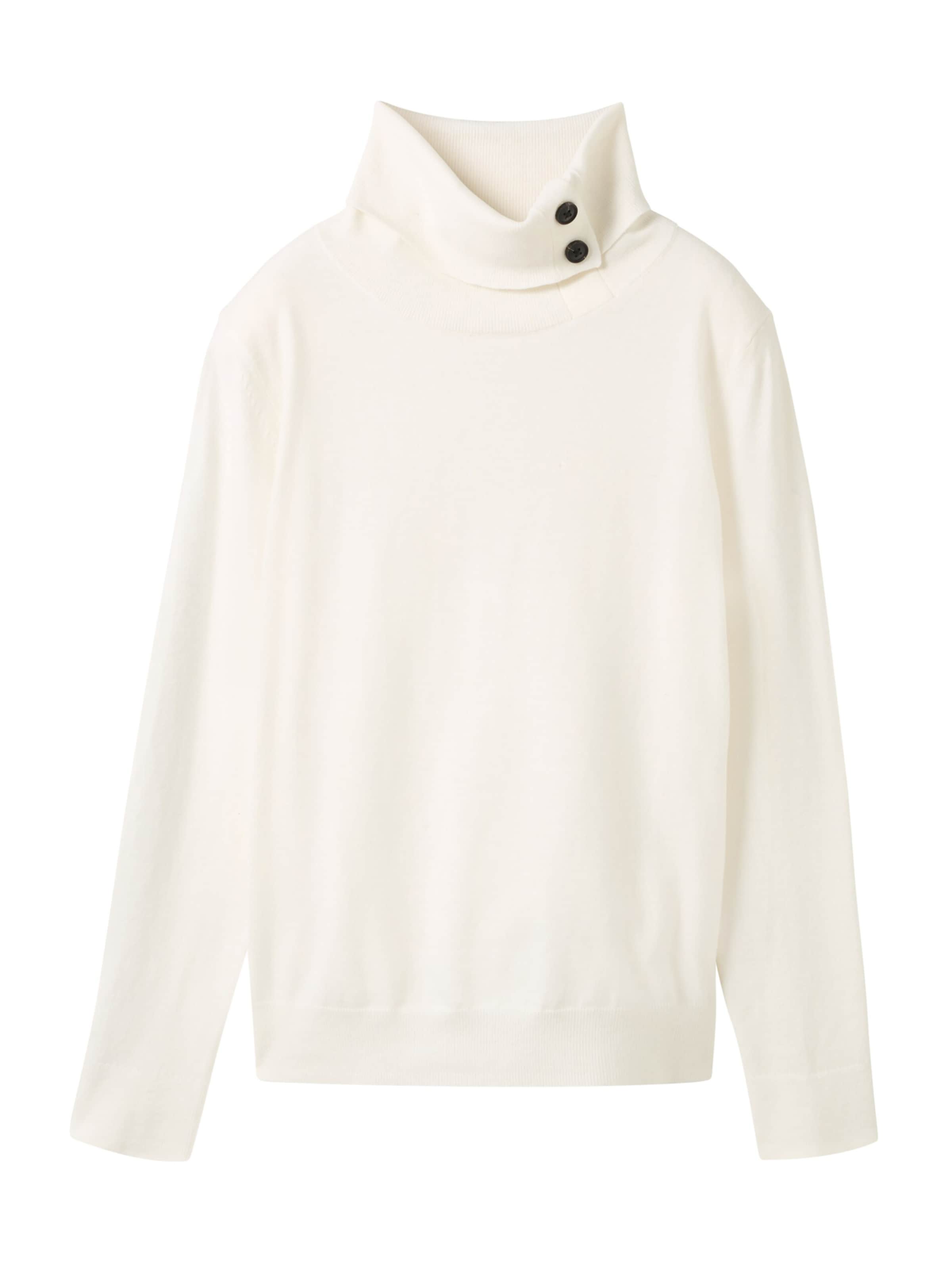 TOM TAILOR Trui in Wit: voorkant