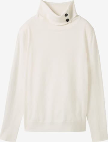 TOM TAILOR Trui in Wit: voorkant