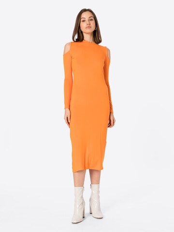 NU-IN Dress in Orange: front